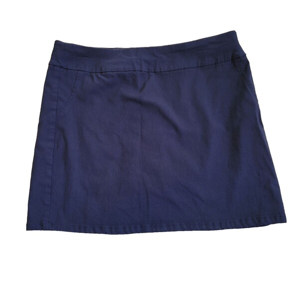 IZOD Golf Women’s Size 10 Navy Blue Stretch Skort Tennis Pickleball Pull On - Picture 1 of 5